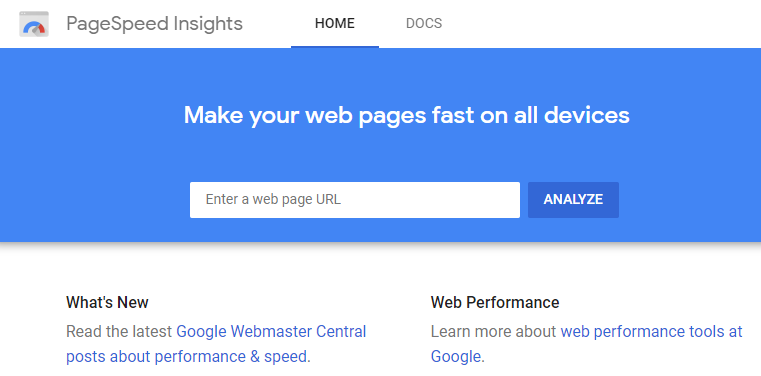 Google PageSpeed Insights Website Tool by Google
