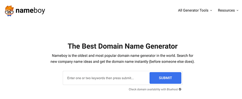 Nameboy Domain Name Generator