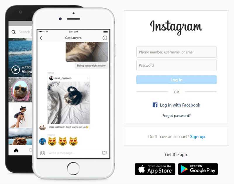 Instagram Social Media Website