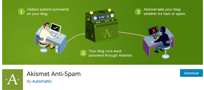 Akismet Antispam WordPress blog plugin