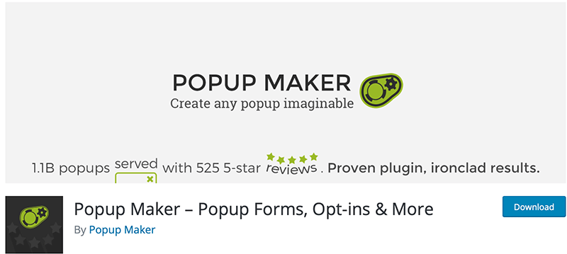 Popup Maker wordpress blog plugin