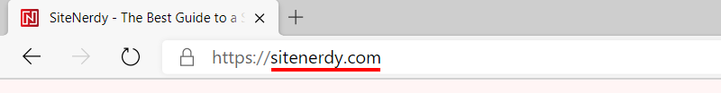 Domain Name Example SiteNerdy