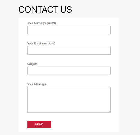 Contact Form Sample
