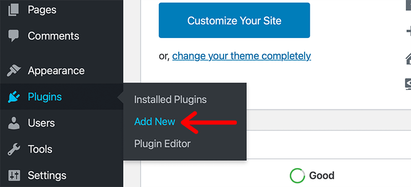 Add New Plugins from Dashboard