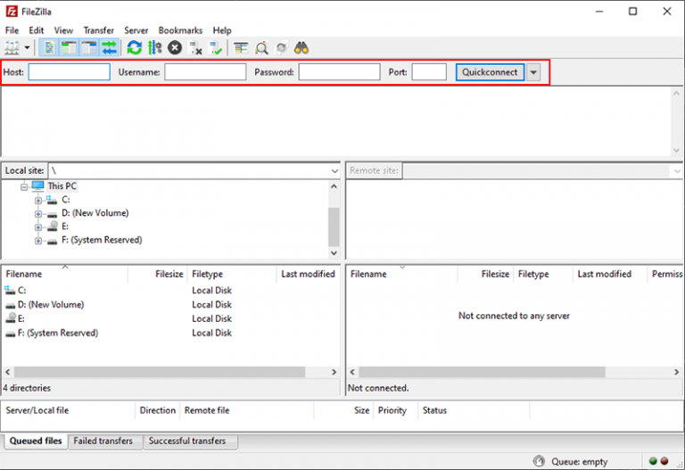 how to pull up filezilla logs