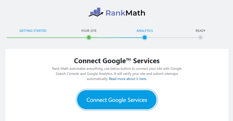 Rank Math - Connect Google Services
