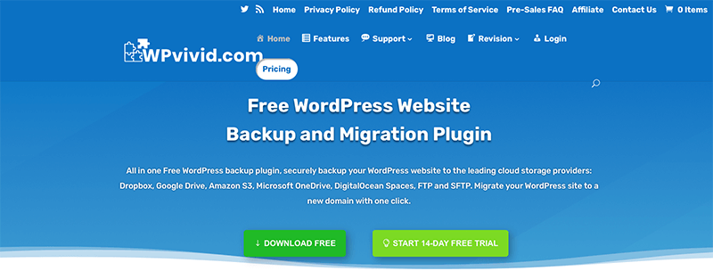 WPvivid WordPress Backup Plugin