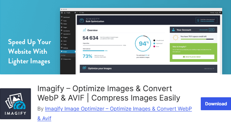 Imagify WordPress Image Optimization Tool