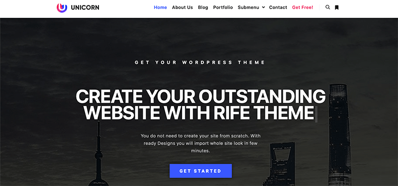 Rife Free WordPress Theme