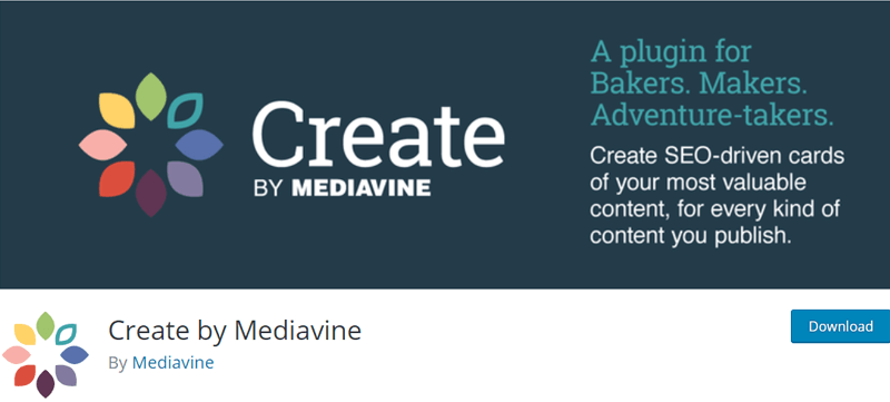 Create by Mediavine Plugin for Recipes