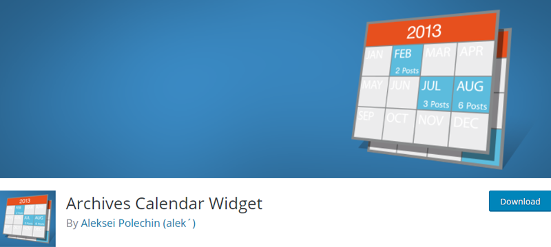 archives calendar widget best wordpress archive plugins