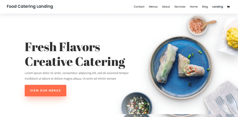 Divi  Best Catering WordPress Theme