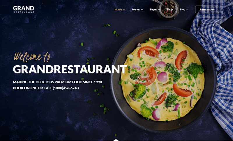 GrandRestaurant-WordPress-Themes