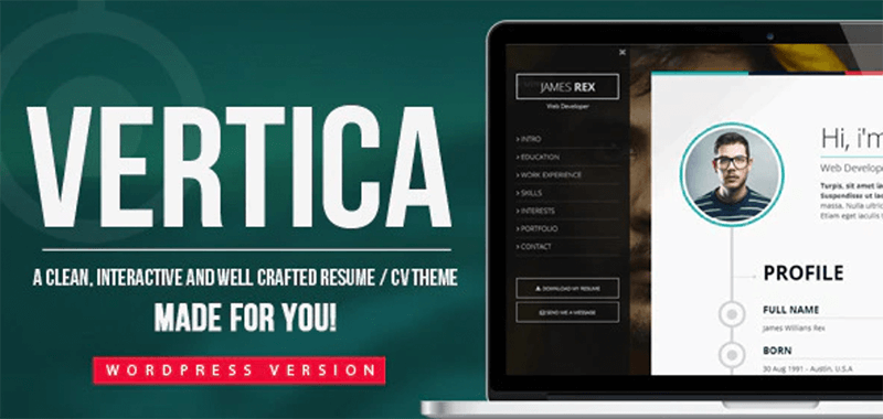 Vertica Best WordPress Theme for Coders