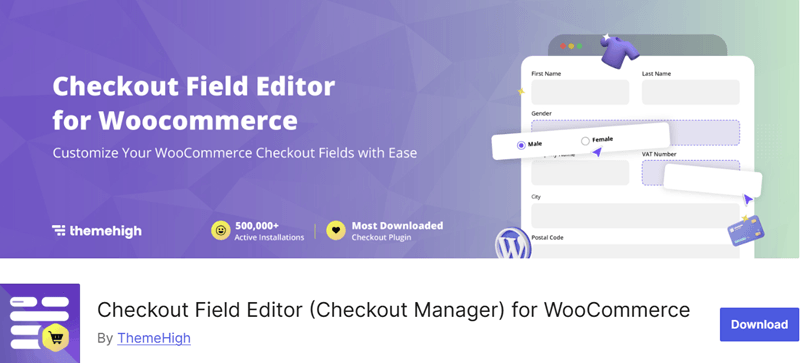 Checkout Field Editor for WooCommerce Plugin