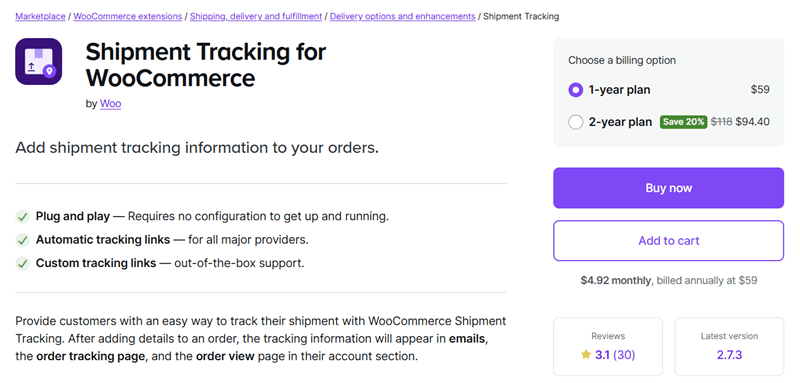 Shipment Tracking for WooCommerce - Best WooCommerce Shipping Plugins