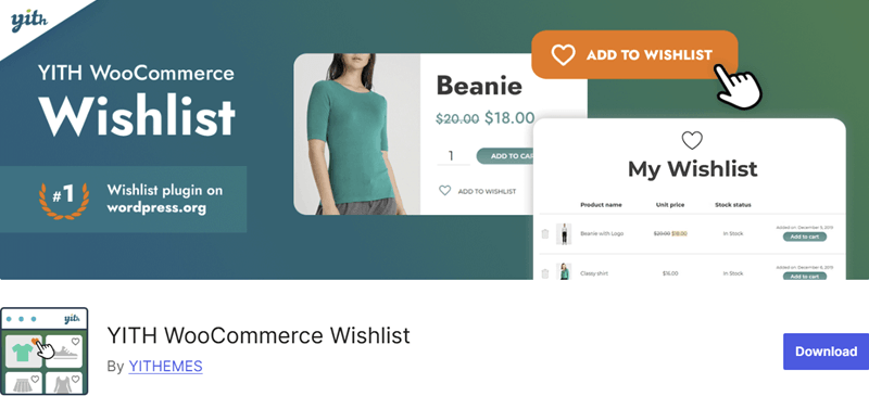 YITH WooCommerce Wishlist Addon