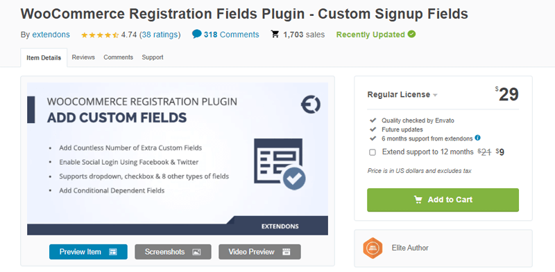 WooCommerce Registration Fields Plugin