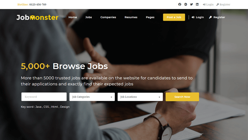Jobmonster Premium WordPress Theme