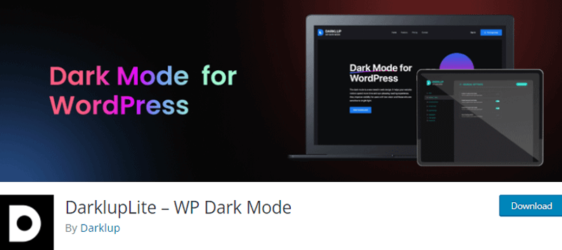 DarklupLite Plugin WordPress Dark Mode Switcher