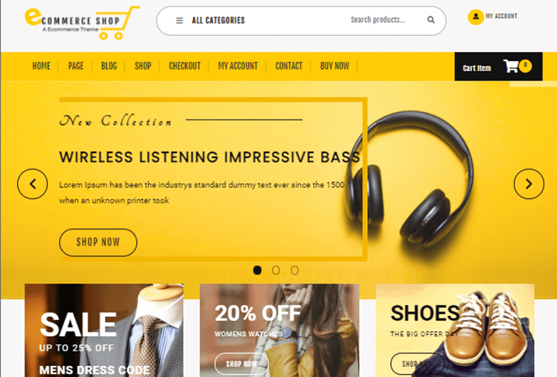 eCommerce Solution Theme for WordPress Onile Shop