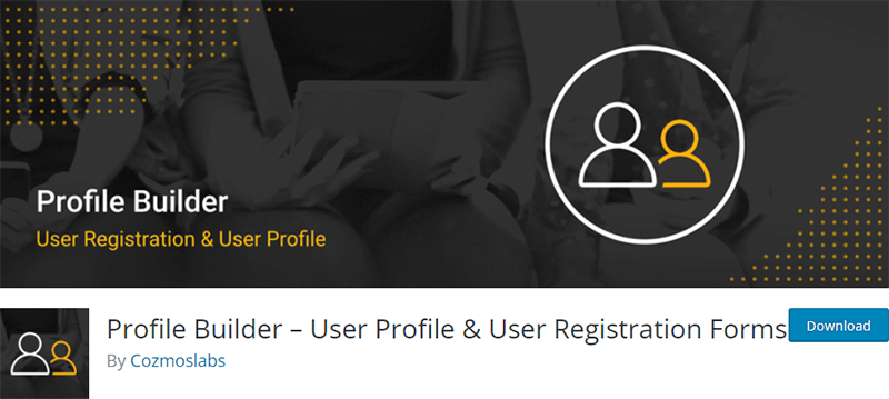 Profile Builder Best Free WordPress Plugin for User Registration and Login