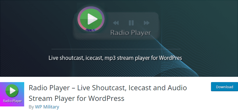 Radio Player Free WordPress Plugin