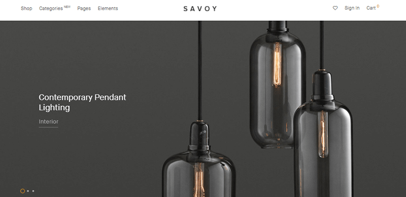 Savoy Top eCommerce WordPress Themes