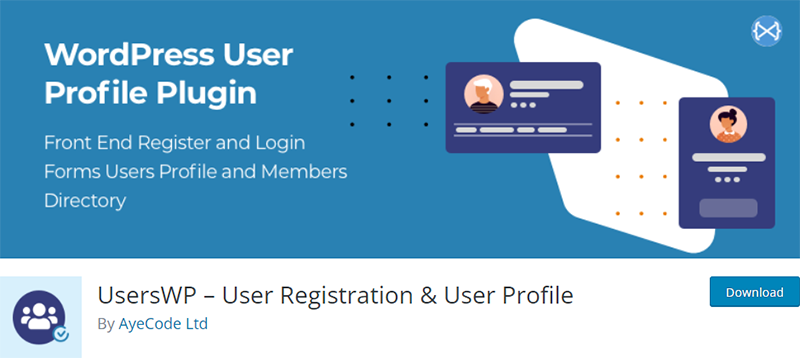 UserWP User Registration Plugin for WordPress