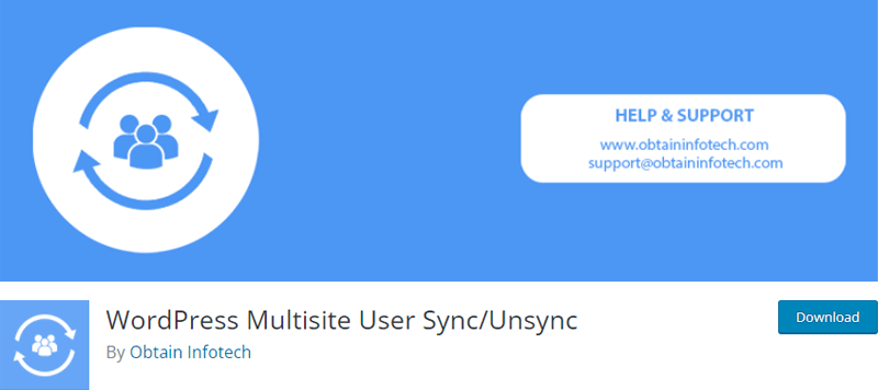 WordPress Multisite User Sync or Unsync Plugin