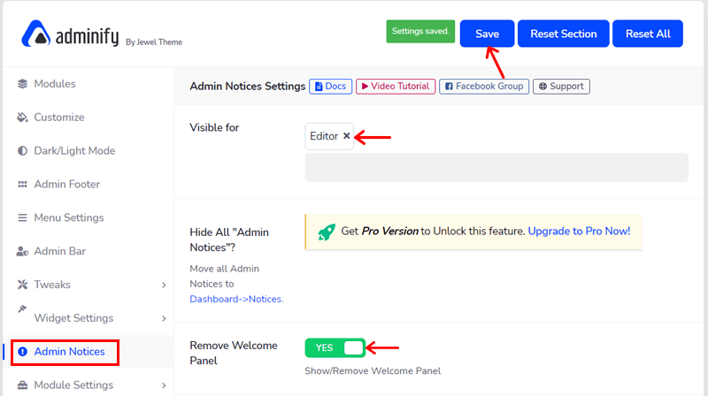 Hide Admin Notices to Customize WordPress Dashboard