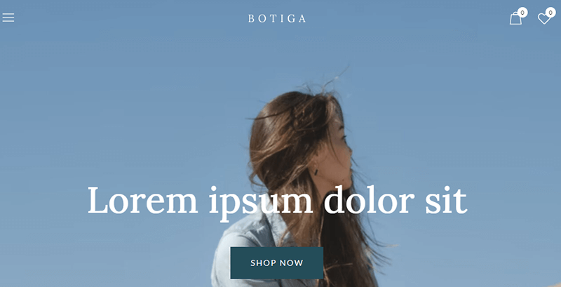 Botiga Online Shop WordPress Theme For Clothing Store