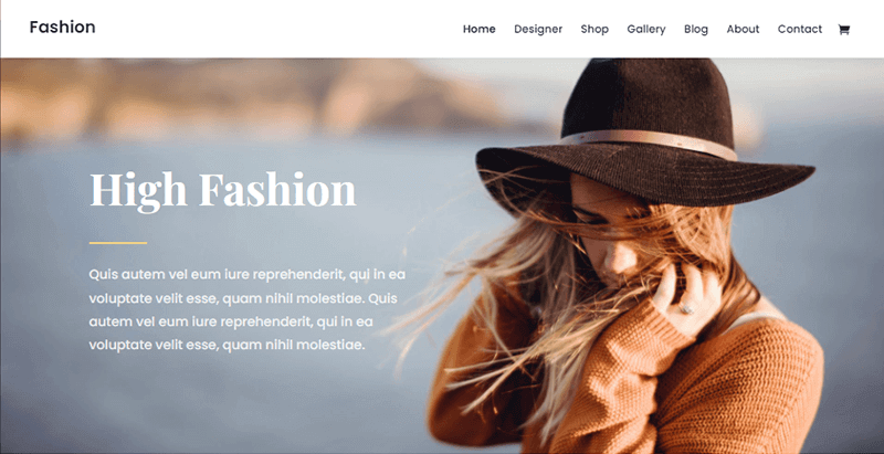 Divi Best Fashion eCommerce Theme For WordPress Clothing Store