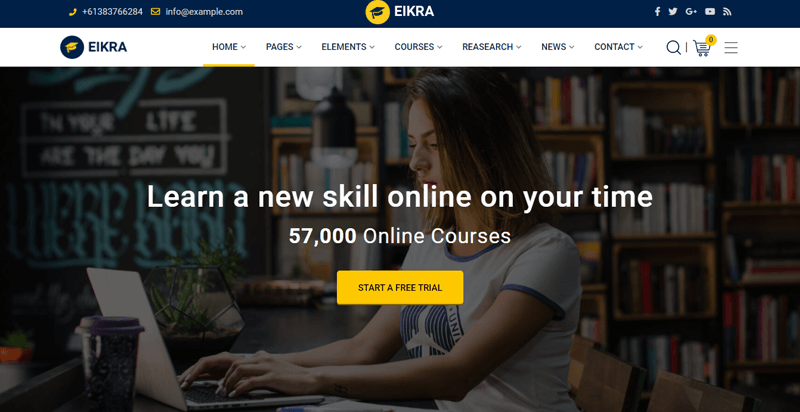 Eikra Education WordPress Theme