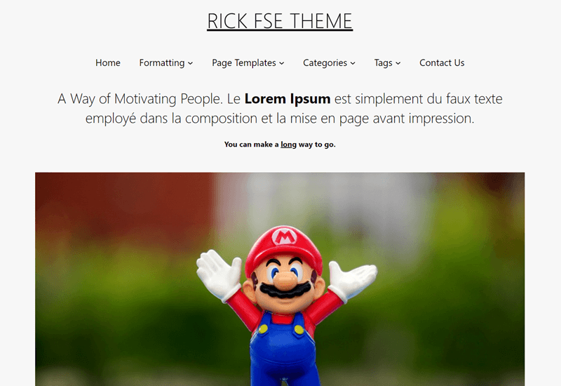 Rick-WordPress block themes