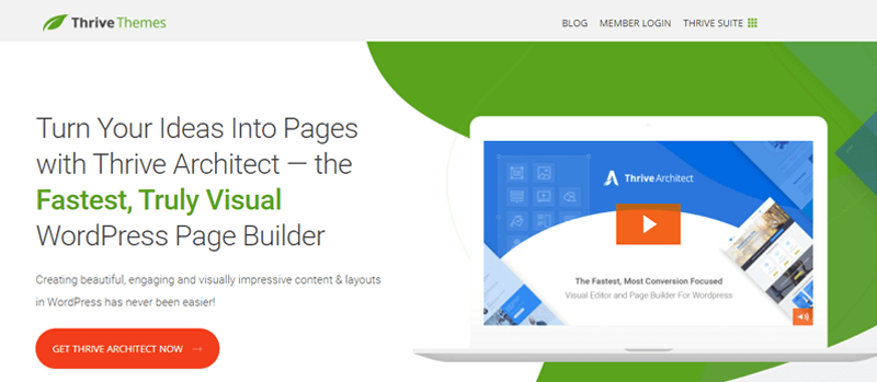 Thrive Architect Page Builder for WordPress