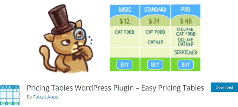 Pricing Tables WordPress Plugin