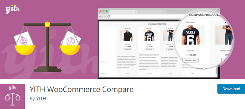 YITH WooCommerce Compare Price Comparison Plugin