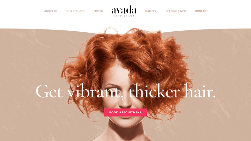 Avada Hair Salon Template