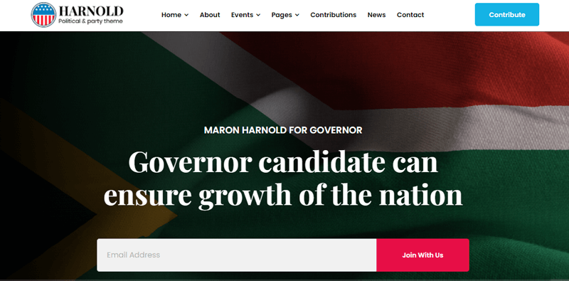 Harnold Political and Party WordPress Theme