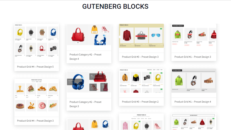 ProductX Prebuilt Gutenberg Blocks