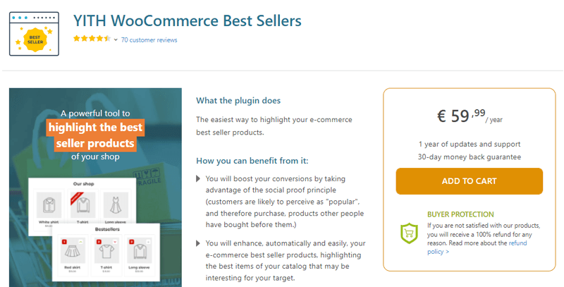 YITH WooCommerce Best Sellers - Best WooCommerce Product Category Grid Plugins