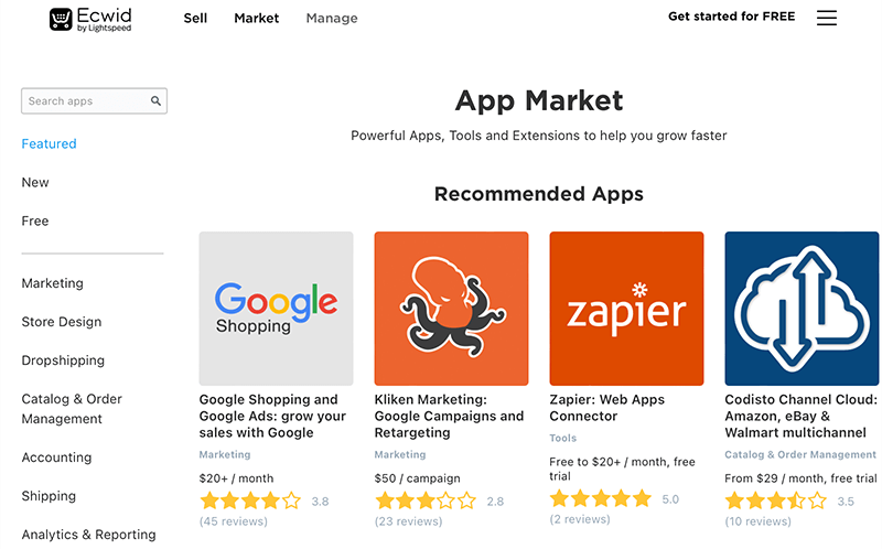 Ecwid App Market