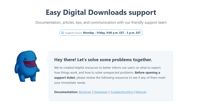 Easy Digital Downloads Support - WooCommerce Alternatives