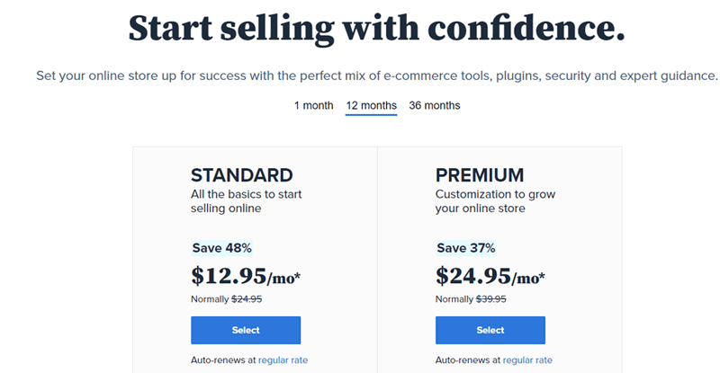 Bluehost WooCommerce Hosting Pricing