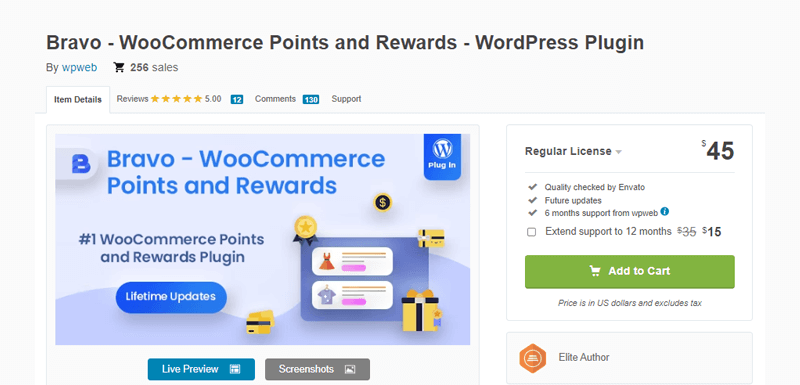 Bravo - WooCommerce Points and Rewards 