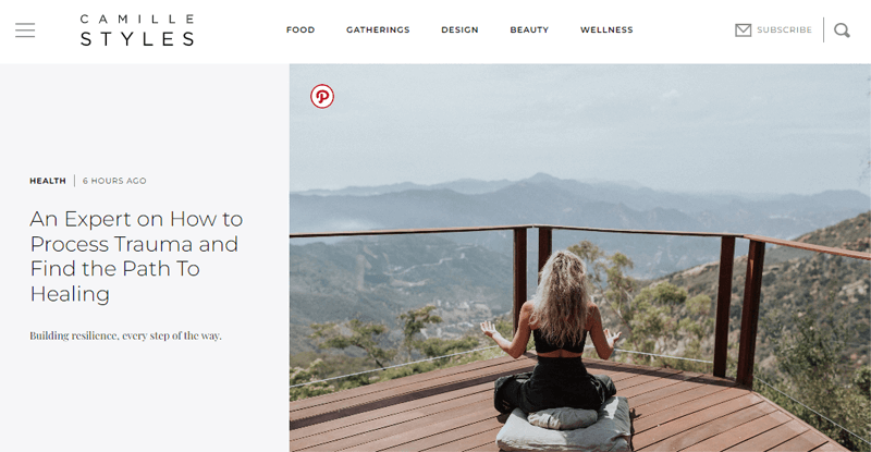 Camille Styles Lifestyle Blog Examples