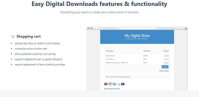 Easy Digital Downloads Features
