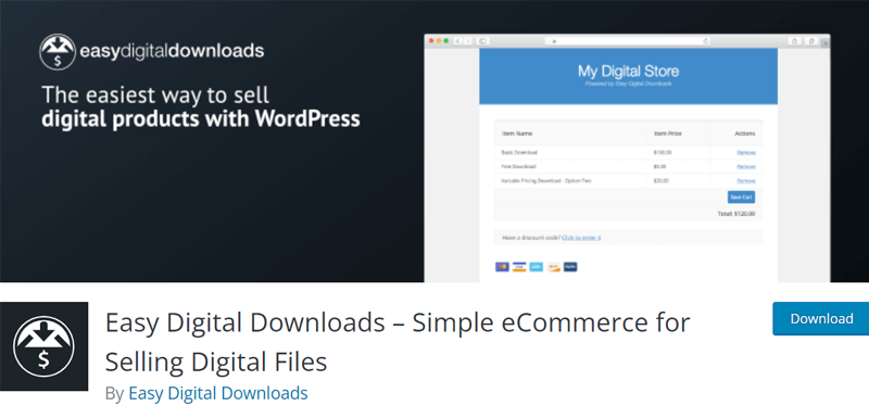 Easy Digital Downloads - Best eCommerce Plugins