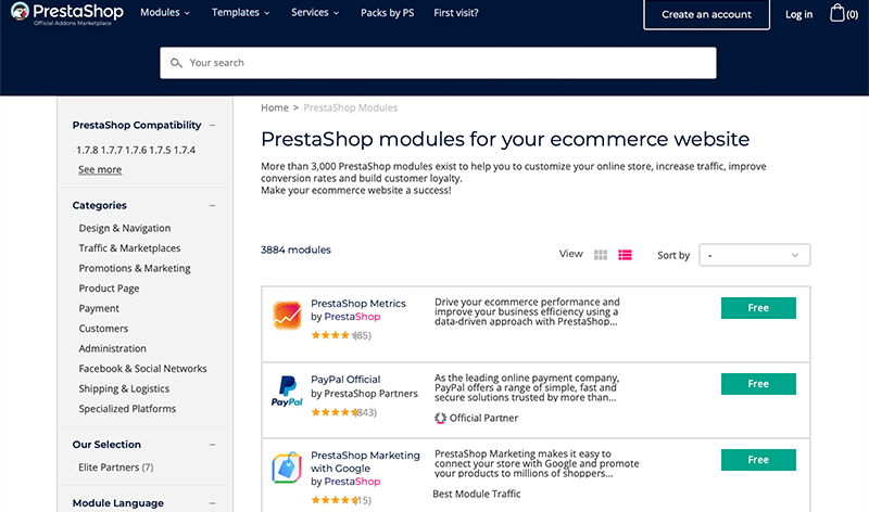 PrestaShop Add-ons Marketplace